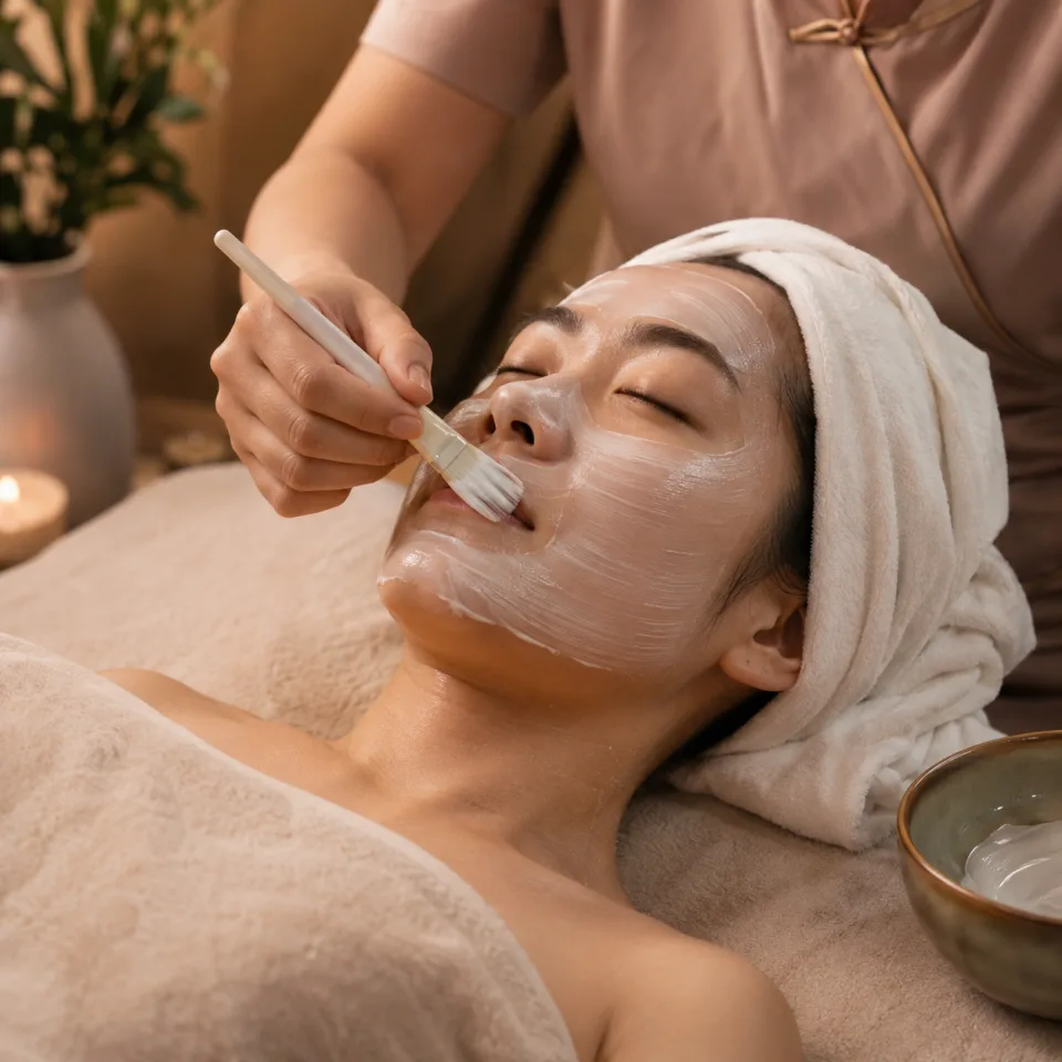 Kỹ thuật viên đang chăm sóc khách